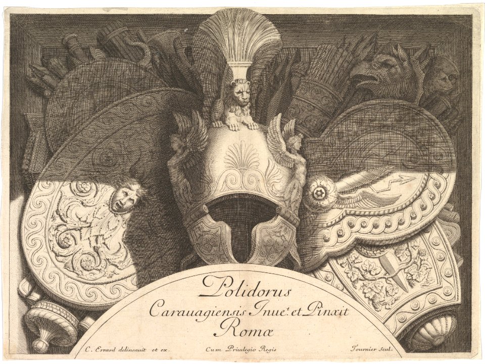 Divers Trophées (Weapon Trophies after the Façade of Palazzo Milesi in Rome) MET DP825702