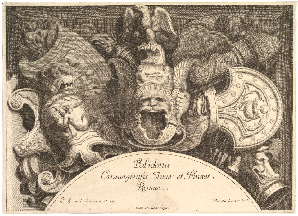 Divers Trophées (Weapon Trophies after the Façade of Palazzo Milesi in Rome) MET DP825701