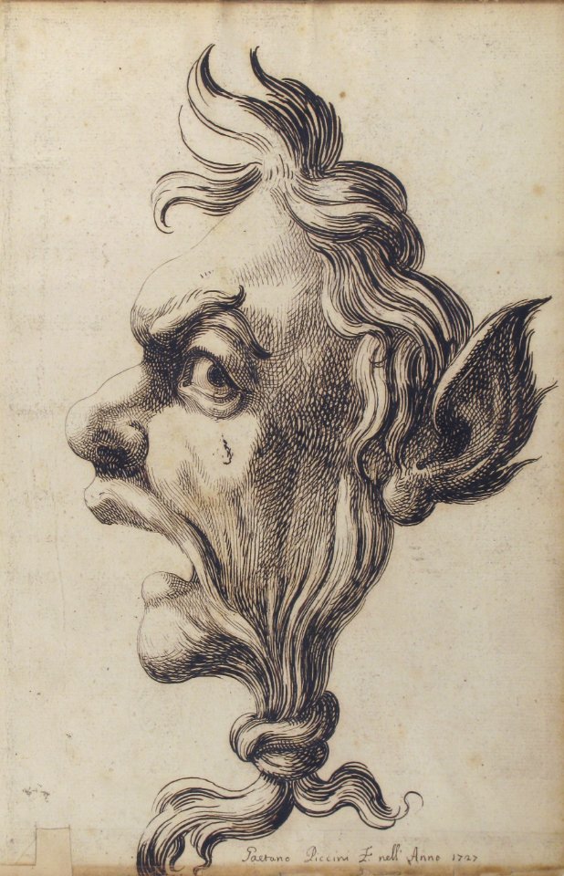 Large Grotesque Head Being Strangled by its Own Hair MET 60.541.10