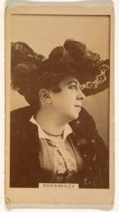 Dora Wiley, from the Actresses series (N245) issued by Kinney Brothers to promote Sweet Caporal Cigarettes MET DP859863