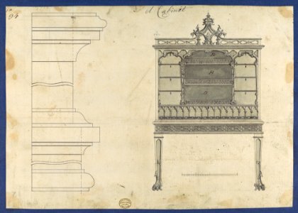 Cabinet, from Chippendale Drawings, Vol. II MET DP118198