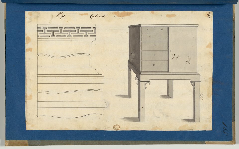 Cabinet, from Chippendale Drawings, Vol. II MET DP-14176-052