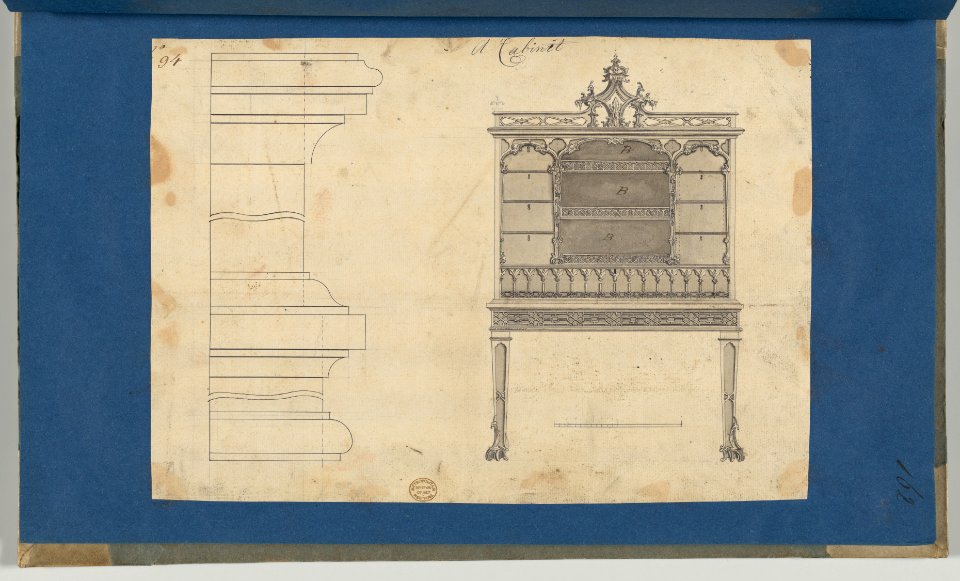 Cabinet, from Chippendale Drawings, Vol. II MET DP-14176-049