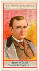 Henry W. Grady, The Atlanta Constitution, from the American Editors series (N1) for Allen & Ginter Cigarettes Brands MET DP827843