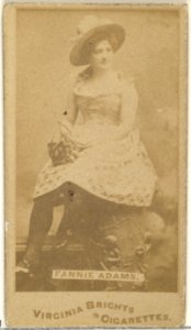 Fannie Adams, from the Actors and Actresses series (N45, Type 1) for Virginia Brights Cigarettes MET DP828863