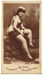 Dora Thorne, from the Actors and Actresses series (N45, Type 1) for Virginia Brights Cigarettes MET DP830058