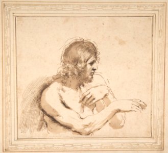 Half-Figure of a Nude Man Facing Right MET DP810218