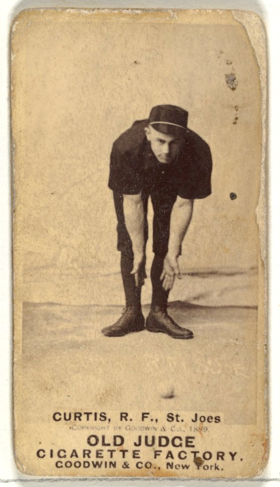 Ervin Duane "Jim" Curtiss, Right Field, St. Joseph Clay Eaters, from the Old Judge series (N172) for Old Judge Cigarettes MET DP846147