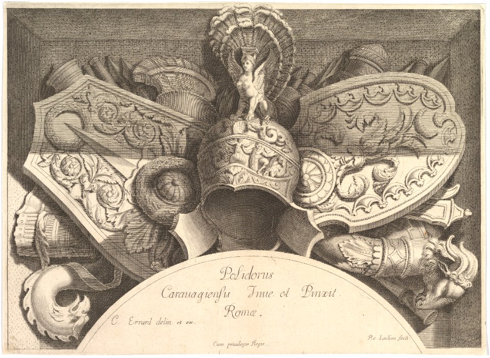 Divers Trophées (Weapon Trophies after the Façade of Palazzo Milesi in Rome) MET DP825699