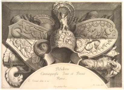 Divers Trophées (Weapon Trophies after the Façade of Palazzo Milesi in Rome) MET DP825699