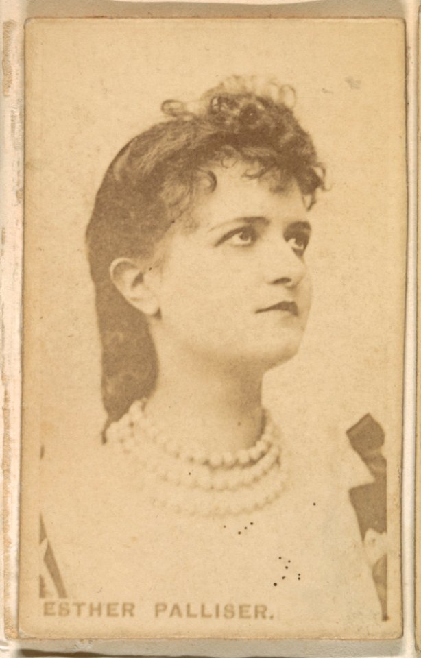 Esther Palliser, from the Actresses series (N246), Type 1, issued by Kinney Brothers to promote Sporting Extra Cigarettes MET DP860012