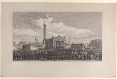 Cérémonie de l'inauguration de la colonne de juillet, 1840 Met DP884917