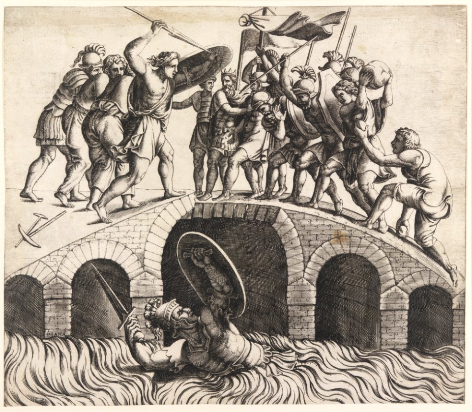 Horatio Coclès Saving Himself by Swimming MET DP168655