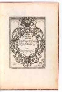 Diverses Pieces de Serruriers, title page (recto) MET DP339584