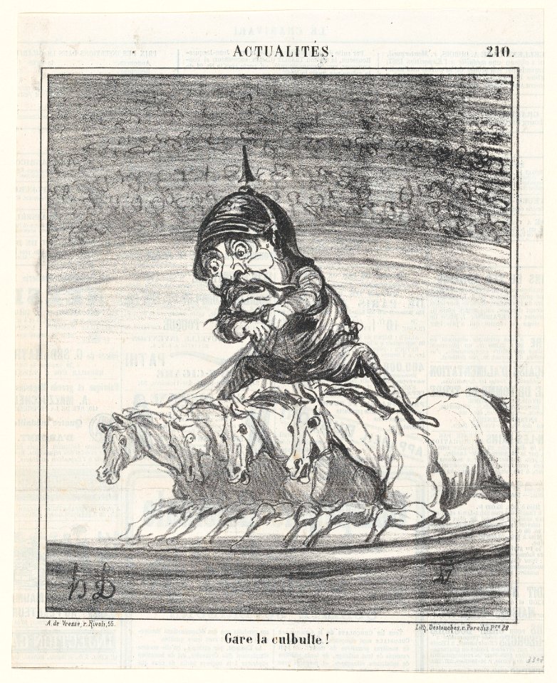 Don't fall!, from 'News of the day,' published in Le Charivari, September 24, 1868 MET DP877730