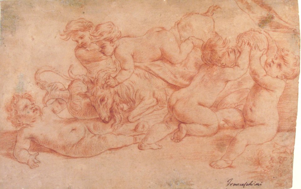 Five Putti Playing with a Goat (Bacchanalia) MET 64.136.4