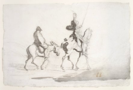 Don Quixote and Sancho Panza MET DR153