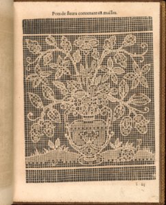 La Pratique de l'Aiguille, page 34 (recto) MET DP358187