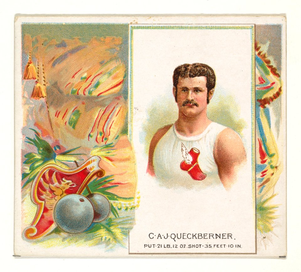 C.A.J. Queckberner, Shot Put, from World's Champions, Second Series (N43) for Allen & Ginter Cigarettes MET DP839313