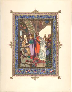 Illustration for "Snegurochka" -Snegurochka before Tsar Berendei- MET DP804768