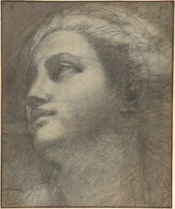 Head of a Woman Looking to Upper Left. MET DP807126