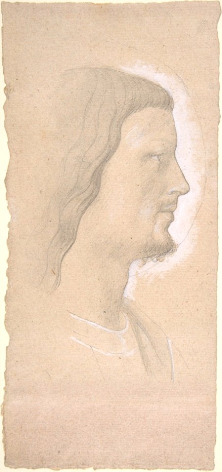 Head of a Saint (profile to the right), after Fra Angelico MET DP805823