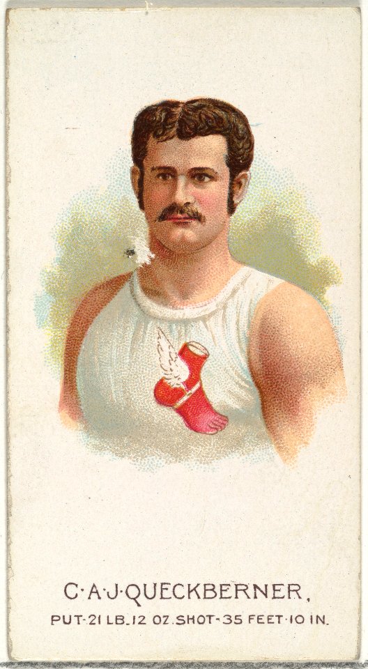 C.A.J. Queckberner, Shot Put, from World's Champions, Series 2 (N29) for Allen & Ginter Cigarettes MET DP838271