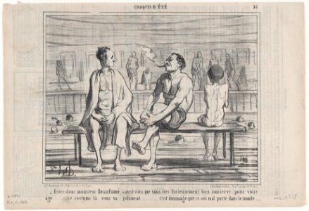 Dites donc monsieur Beaufumé..., from Croquis d'Été, published in Le Charivari, July 17, 1858 MET DP876730