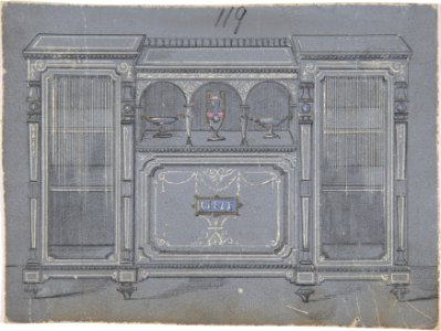 Cabinet Design with a Porcelain Plaque MET DP806634