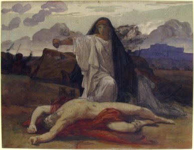 Antigone Gives Token Burial to the Body of Her Brother Polynices MET 1991.267