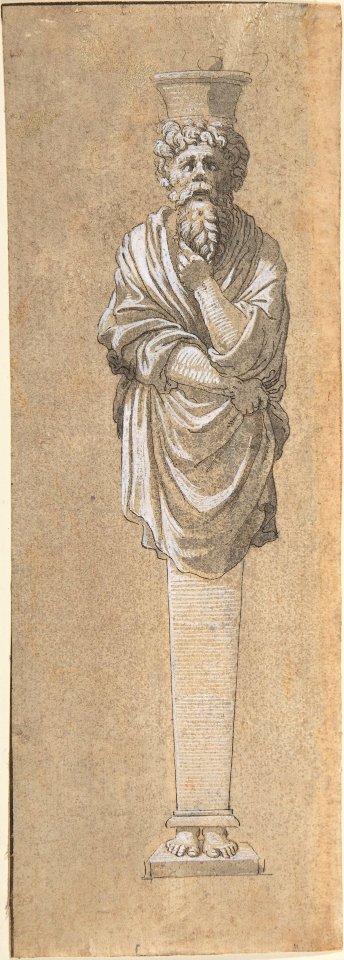 Bearded Male Term Covered in a Cloak MET DP808486