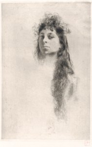 Head of a Girl with Long Hair MET DP875949