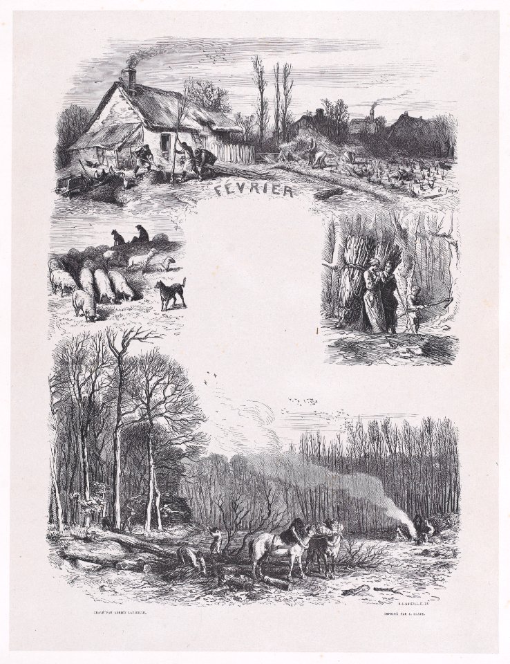 February from Album of Rustic Subjects Met DP888907