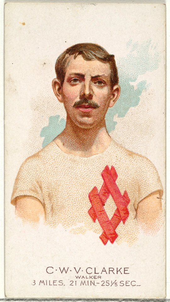 C.W.V. Clarke, Walker, from World's Champions, Series 2 (N29) for Allen & Ginter Cigarettes MET DP838254