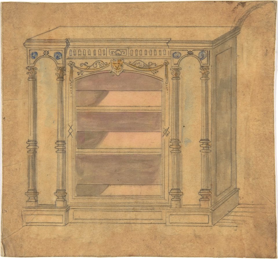 Cabinet Design with Central Shelves MET DP806626