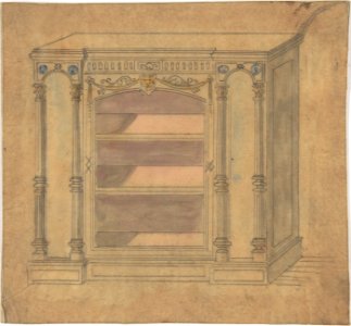 Cabinet Design with Central Shelves MET DP806626