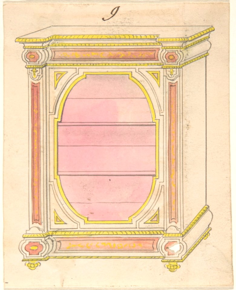 Cabinet Design MET DP806513. Free illustration for personal and commercial use.