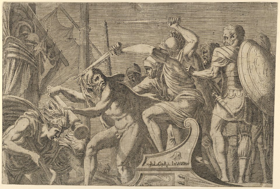 Hercules Fighting Aboard The Argonauts' Ship MET DP855013