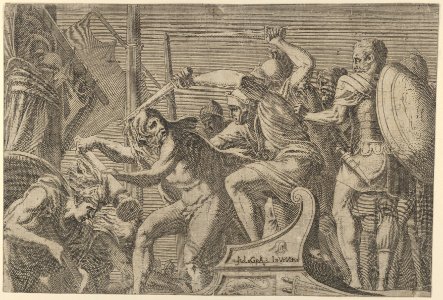 Hercules Fighting Aboard The Argonauts' Ship MET DP855013