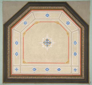 Design for the decoration of a pentagonal ceiling MET DP811301