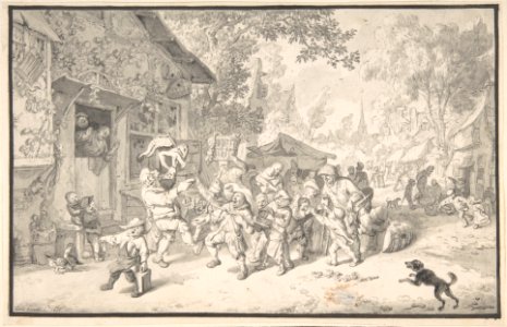 An Itinerant Peddler in a Village MET DP800201