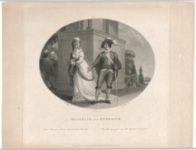Beatrice and Benedick (Shakespeare, Much Ado About Nothing, Act 4, Scene 1) MET DP860145