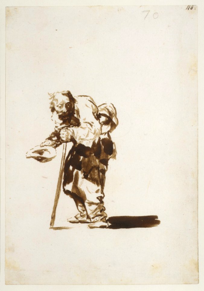 Beggar with a Staff in His Left Hand, from Images of Spain Album (F), 70 MET DR82