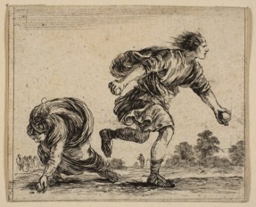 Hippomenes and Atalanta, from 'Game of Mythology' (Jeu de la Mythologie) MET DP817722