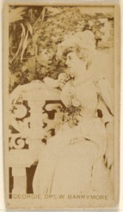 Georgie Drew Barrymore, from the Actors and Actresses series (N45, Type 8) for Virginia Brights Cigarettes MET DP831661