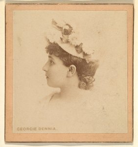 Georgie Dennia, from the Actresses series (N246), Type 2, issued by Kinney Brothers to promote Sporting Extra Cigarettes MET DP860100