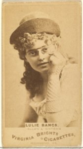 Lulie Bangs, from the Actors and Actresses series (N45, Type 1) for Virginia Brights Cigarettes MET DP828889