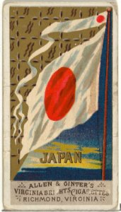 Japan, from Flags of All Nations, Series 1 (N9) for Allen & Ginter Cigarettes Brands MET DP841352