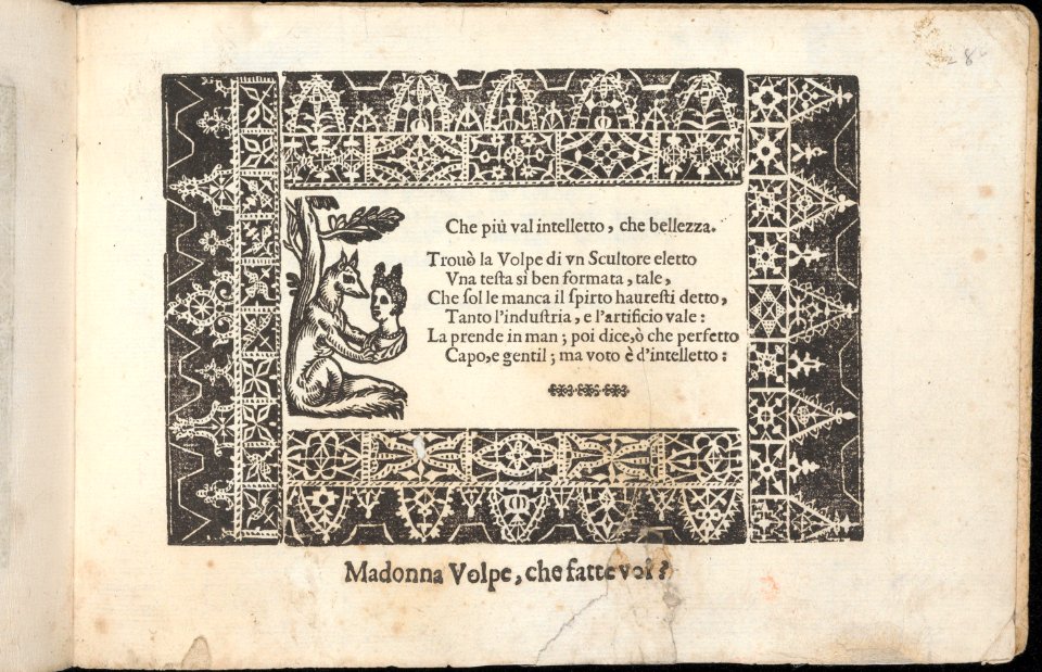 Corona delle Nobile et Virtuose Donne, Libro Terzo, page 28 (recto) MET DP362465