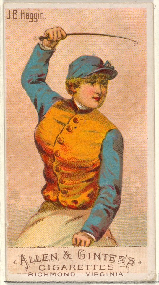 J.B. Haggin, from the Racing Colors of the World series (N22a) for Allen & Ginter Cigarettes MET DP835161